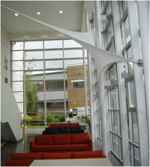 Aston University's shade sails